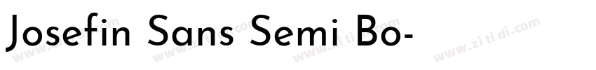 Josefin Sans Semi Bo字体转换